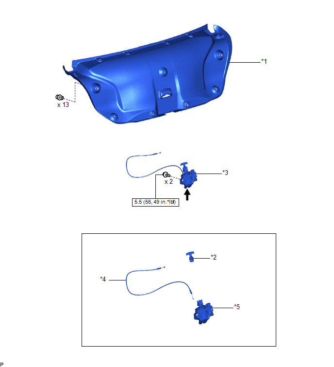 Toyota Avalon Service & Repair Manual Components Luggage Compartment Door Lock