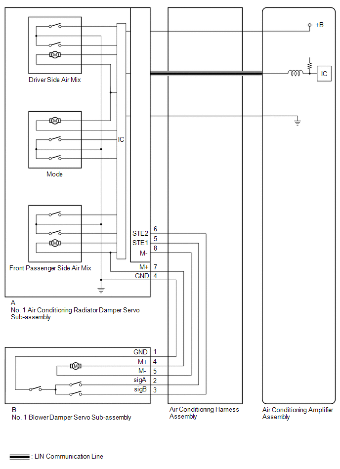 Toyota Avalon Service & Repair Manual Air Inlet Damper Control Servo