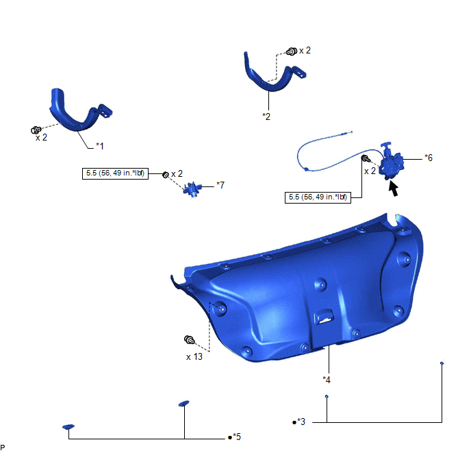 Toyota Avalon Service & Repair Manual Components Luggage Compartment Door