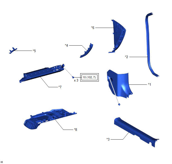 Toyota Avalon (XX50) 20192022 Service & Repair Manual Components